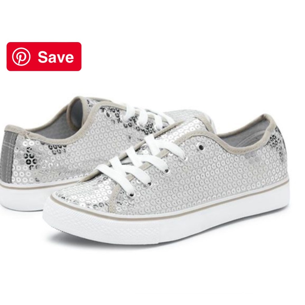 Low Top Sequin Sneakers size 10